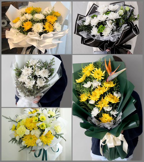 广东汕头市澄海区溪南镇银北村白事花束代送